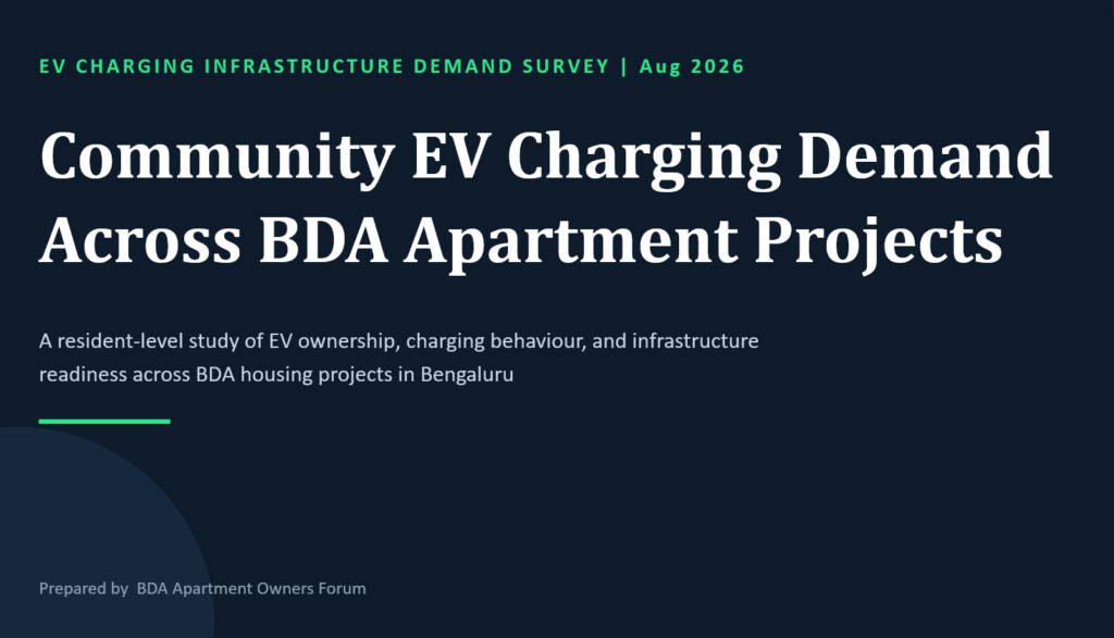 Community EV Charging Demand Across BDA Apartment Projects